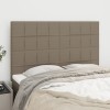 VidaXL Tăblii de pat, 4 buc, gri taupe, 72x5x78/88 cm, textil 3116334