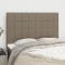 vidaXL Tăblii de pat, 4 buc, gri taupe, 72x5x78/88 cm, textil 3116334