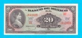 Bancnotă Mexic (pick 54) 20 Pesos 1970 UNC serie: J841025