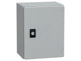 Carcasă montare perete oțel gri 200x250x150mm