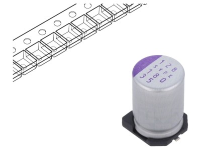 Condensator Polimeric 180uF 35V SMD foto