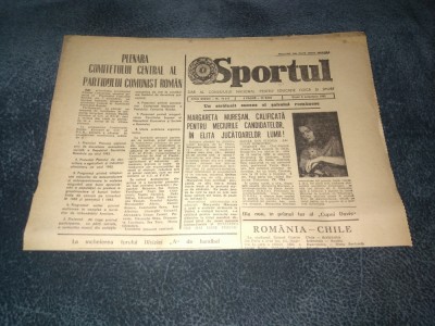 ZIARUL SPORTUL 8 OCTOMBRIE 1982 foto