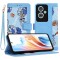 Husa personalizata fete Oppo A79 5G Techsuit FlipCraft, bleu