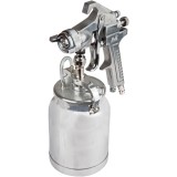 Evotools 630047 - Pistol de vopsit pentru compresor 2 mm 1 l vas din metal reglare debit vopsea reglare debit aer