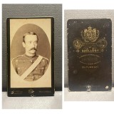CDV Atelier Romania Bucuresti Bucuresci Bucarest Marie Szollosy - Militar uniforma Carol I