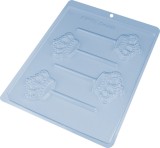 Forma ciocolata acadea/lollipop Coroana, 4 cavitati 57x46x8mm