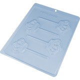 Forma ciocolata acadea/lollipop Coroana, 4 cavitati 57x46x8mm