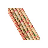 H&acirc;rtie de ambalat de Crăciun - 5 role de 2 m x 70 cm | H&acirc;rtie kraft realizată din h&acirc;rtie reciclată cu motive de Crăciun | Produsă &icirc;n Europa, h&acirc;rtie de