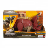 JURASSIC WORLD DINO TRACKERS WILD ROAR DINOZAUR DIABLOCERATOPS SuperHeroes ToysZone, Mattel