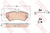 Set placute frana,frana disc MERCEDES SPRINTER 4,6-t platou / sasiu (906) (2006 - 2016) TRW GDB2076