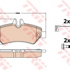 Set placute frana,frana disc MERCEDES SPRINTER 5-t platou / sasiu (906) (2006 - 2016) TRW GDB2076