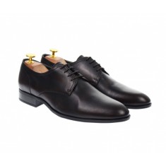 OFERTA MARIMEA 41 - Pantofi barbati eleganti, cu siret, din piele naturala maro - L703MARO
