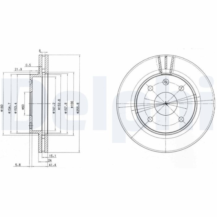 DELPHI BG4003 Disc frana