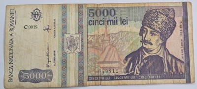 5000 Lei Mai 1993 Avram Iancu foto