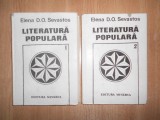 Elena D. O. Sevastos - Literatura populara 2 volume (1990, editie cartonata)