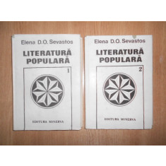 Elena D. O. Sevastos - Literatura populara 2 volume (1990, editie cartonata)
