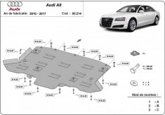 Scut metalic cutie de viteze Audi A8 2010-2017 foto