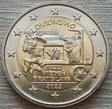 Moneda 2 Euro Comemorativă Slovacia 2023, UNC, A 200-a Aniversare Poștă Căi Viena