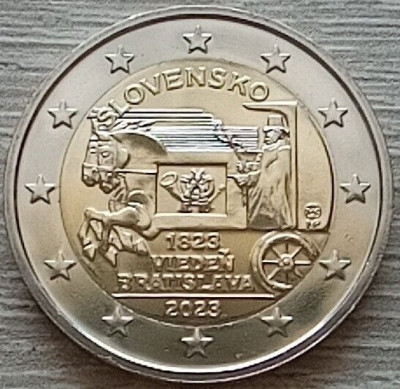 moneda 2 euro comemorativa SLOVACIA 2023(2), UNC foto