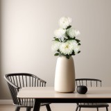 Planta artificiala decorativa - Crizantema alba - 12 x 58 cm Best CarHome