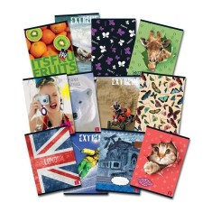 Caiet matematica A5, 48 file , Pigna Clasic, coperta carton,diverse modele