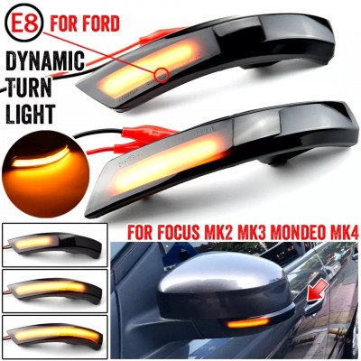 Semnalizare dinamică oglinzi led Ford Focus 2 Mk2 Focus 3 Mk3 3,5 Mondeo Mk4 foto