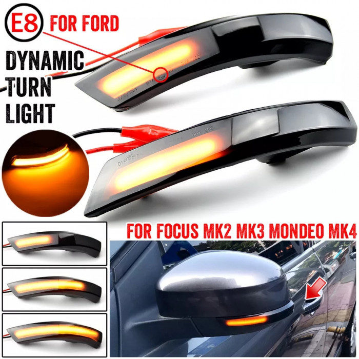 Semnalizare dinamică oglinzi led Ford Focus 2 Mk2 Focus 3 Mk3 3,5 Mondeo Mk4