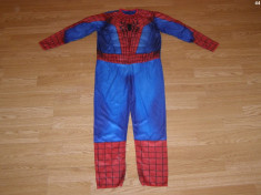 costum carnaval serbare spiderman pentru copii de 8-9 ani foto