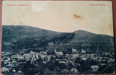 Carte postala, Zlatna vedere generala, 1910 foto