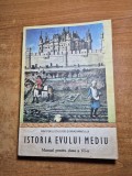 istoria evului mediu - manual pentru clasa a 6-a - din anul 1985