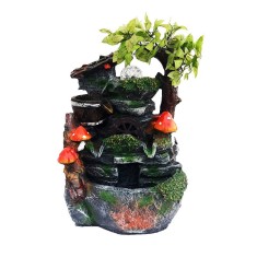 Fantana arteziana, cu buton On/off, Bila si leduri luminoase, 30 cm, 84AAX