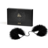 Bijoux Indiscrets Za Za Zu Feather Handcuffs cătușe cu pene black 1 buc
