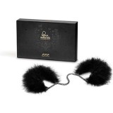 Bijoux Indiscrets Za Za Zu Feather Handcuffs cătușe cu pene de maini black 1 buc