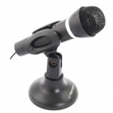 Cumpara ieftin Microfon cu suport reglabil si detasabil, Esperanza Sing, cablu 150 cm, conector jack 3.5 mm, negru