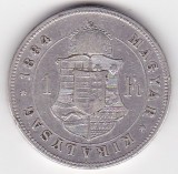 UNGARIA 1 Forint 1884, Europa, Argint