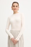 Morgan pulover culoarea bej, light, cu turtleneck, MCIELO