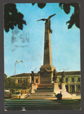 CPIB 19295 CARTE POSTALA - PLOIESTI. MONUMENTUL EROILOR INDEPENDENTEI foto