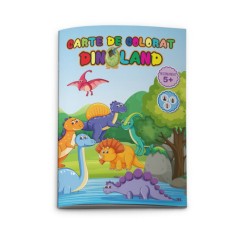 Carte de Colorat Daco A4, Model Dinoland, 24 Pagini, Carte de Colorat Daco, Carte Colorat A4, Carte de Colorat A4 Daco, Carte de Colorat cu Modele, Ca foto