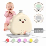 Pila Electrica pentru Unghii Bebelusi Montessori, 6 Capete Interschimbabile, Motor Ultrasilentios cu LED, Trimmer Delicat pentru Nou-Nascuti si Copii,