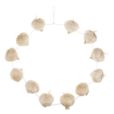 Colier Accesorii Deghizare, Model Usturoi, Set 12 Bucăți, Culoare Bej foto