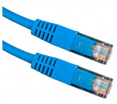 Cablu retea Esperanza EB274B UTP Cat 5E Patchcord 2 m Albastru foto