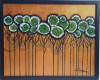 PICTURA, TABLOU modern, decorativ,&quot;Padurea verde&quot;, NOU , pictor roman consacra, Peisaje, Ulei, Abstract