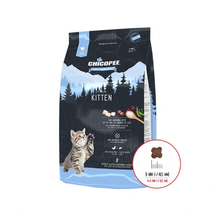 HRANA USCATA PENTRU PISICI SUPER PREMIUM CHICOPEE HNL KITTEN 1.5KG