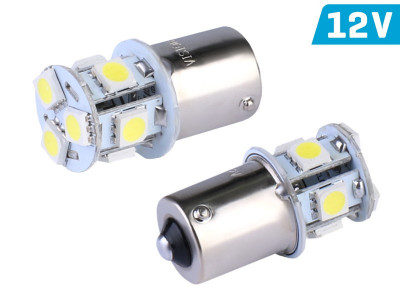 Bec Vision P21w Ba15s 12v 8x 5050 Smd Led, Alb, 1 Buc 58936 foto