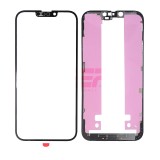 Geam cu Rama OCA iPhone 14 Plus, Negru, Blister - Inlocuire Ecran