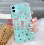 Husă iPhone 7 TPU IMD Love Letters MINT - Protecție Premium, Design Elegant