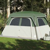 VidaXL Cort de familie pentru 6 persoane, verde, impermeabil