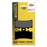 SBS - Plăcuțe de fr&acirc;nă 231CT pentru scuter [Carbon/Ceramic]