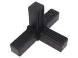Conector Triaxial ELESA+GANTER pentru Profile, Poliamidă, 25mm, Cu Oțel, Rezistent Uleiuri/Solvenți