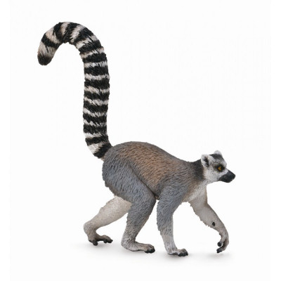 Figurina Lemur cu coada inel Collecta, 8 x 8 cm, 3 ani+ foto